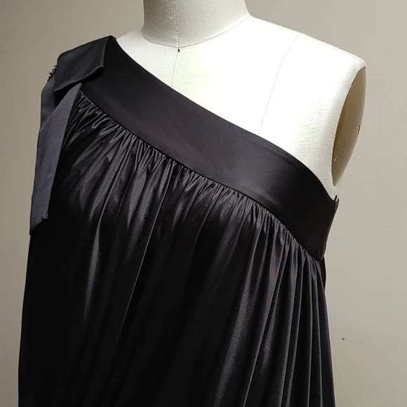Robert Rodriguez Black One Shoulder Dress M - Picture 10 of 16